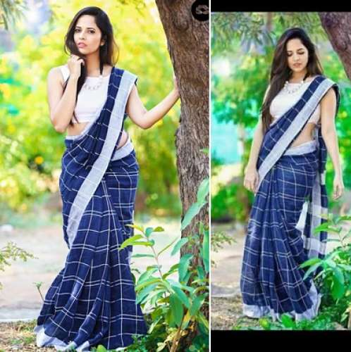 Linene Silk Saree by Vivera Fashion