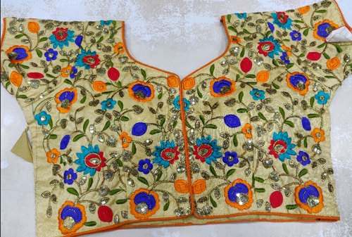 Embroidered Multi Color Blouse by Shilpa Dupatta House