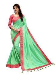 Green color saree