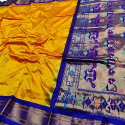 Gadwal Pure Silk Saree With Paithani Pallu 