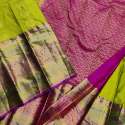 Kanchi Pattu Half Zati Silk Saree thumb 2