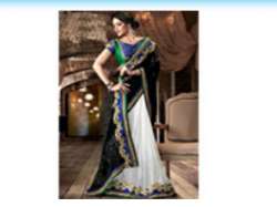 Fancy Embroidered Designer Half Saree
