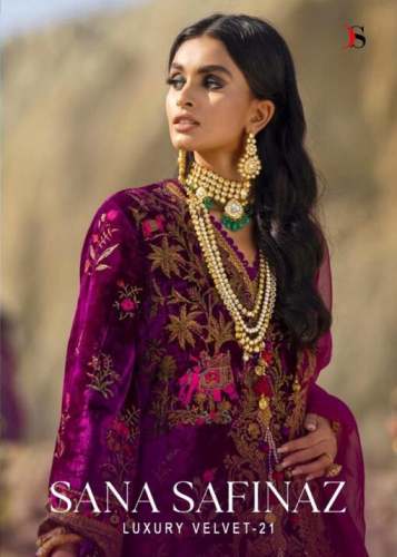 Sana Safinaz Velvet Pashmina Suit Collection  by BS Fashion