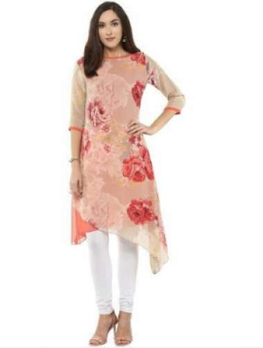 Ladies Georgette Printed Kurti by G And A Apparels