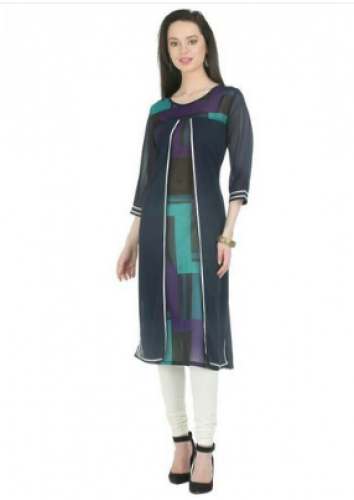 Ladies Printed Straight Kurti