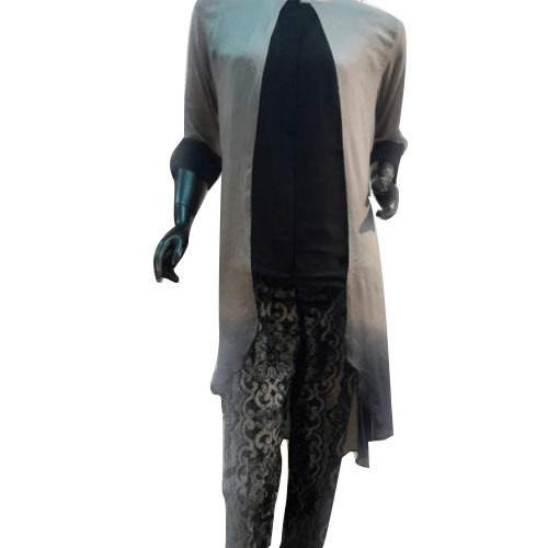Plain Party wear Crepe Kurti