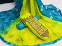 Chanderi khatli Handwork suit  thumb 3