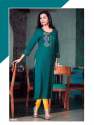 Designer Embroidery Rayon Kurti thumb 2