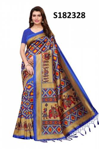 Designer Kalmkari Mysore Silk Saree