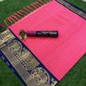 Dresszip Contrast Matching Cottan Silk Saree thumb 2