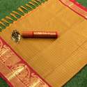 Dresszip Contrast Matching Cottan Silk Saree thumb 3