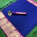Dresszip Contrast Matching Cottan Silk Saree thumb 5