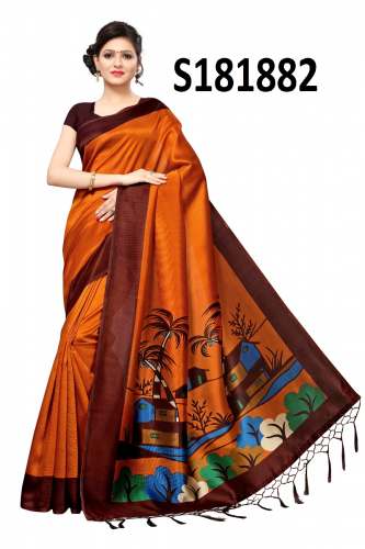 Dresszip Designer Mysore Kalamkari Silk Saree