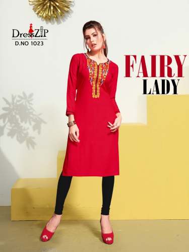 Straigth Embroidery work Kurti