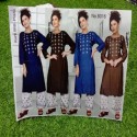 Embroided  Kurti Plazo Set thumb 7