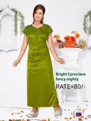 sartin lace nighty by sadabahar fashion