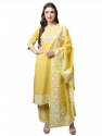 Cotton Kurti With Pant And Dupatta Set