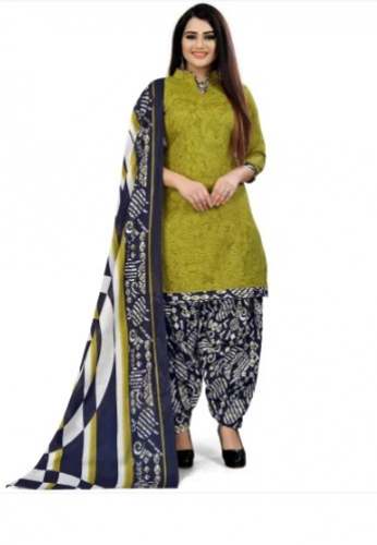 Cotton Printed Unstitched Salwar Suit Material by Jainam Overseas Pvt Ltd