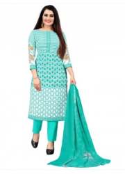 Ladies Cotton Printed Unstitched Salwar Suit 