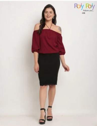 Off-Shoulder Womens Western Top