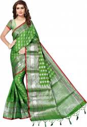 Buy Jacquard, Art Silk Saree By Madhav Textiles