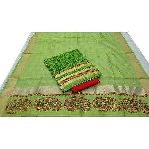 Cotton silk with dupatta