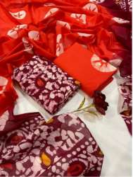 Cotton Suits With Cotton Dupatta