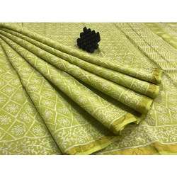 Green Maheshwari Saree 
