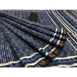 Printed Maheshwari Saree With Blouse 