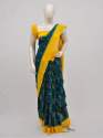 Mercerises Cotton Pochampally Saree thumb 1