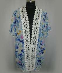 Polyester Kimono Lace Shrug
