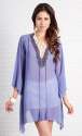 Stylish Plain Purple Beach wear Kaftan 