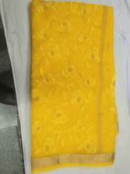 Yellow Silk Saree