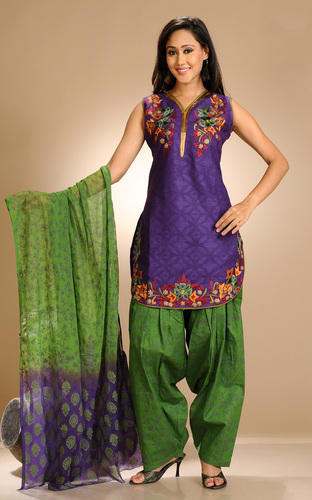 patiala designer suit by Aayat Fashions