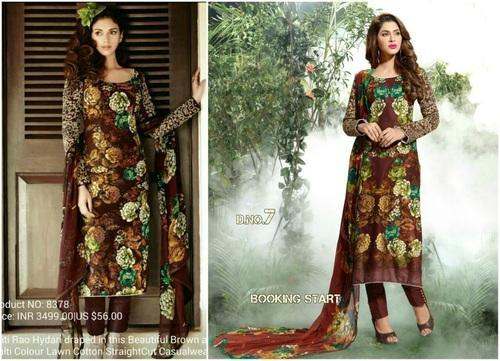 printed cotton suit by Aayat Fashions