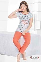 girls printed night suit