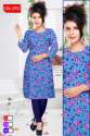 	multi color designer Printed  Rayon Kurtis  thumb 1