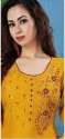 Yellow And Red Casual designer Kurtis Pant Set  thumb 3