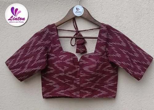 Casual Wear IKkat Print Readymade Blouse  by wear me fashion co