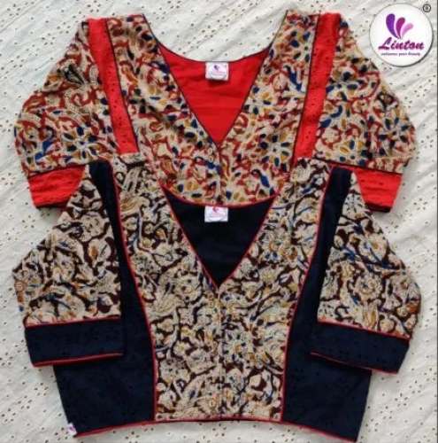 Elegant Kalamkari Print Blouse  by wear me fashion co