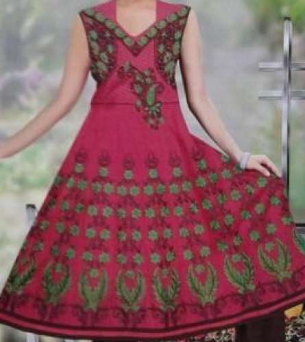 Rushan Silk designer fancy attractive anarkali dress