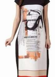 digital crape kurti