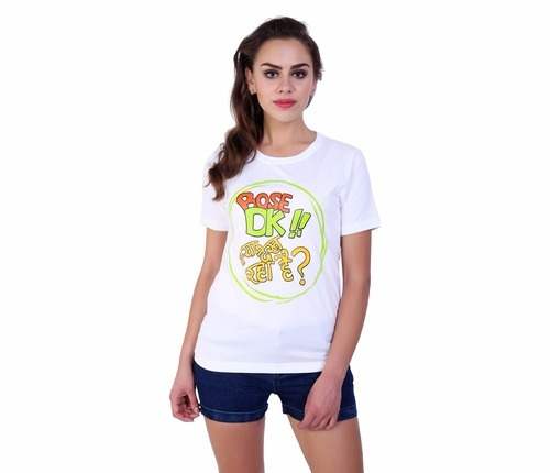 Round Neck Cotton Girls T-Shirts