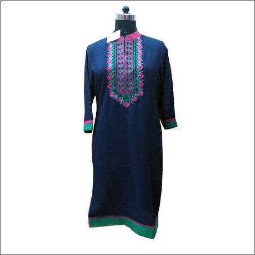 Cotton Embroidered Kurtis by Fabcollections