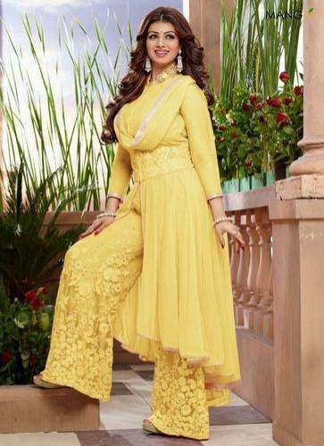 Fancy Net Palazzo Suits