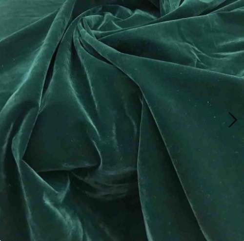 Bottle Green Velvet Suede Fabric by Saroj fabrics