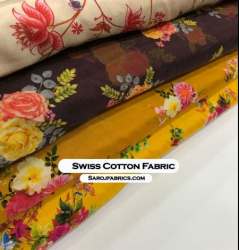 Swiss Cotton Printed Fabric For Women