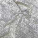 White Georgette Embroidery Dyeable Fabric