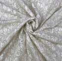 White Georgette Embroidery Dyeable Fabric thumb 1