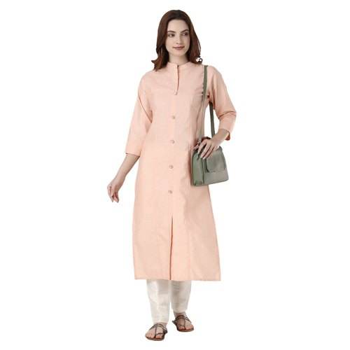 Ladies Cotton Plain Kurti by Desi Chhokri Enterprises